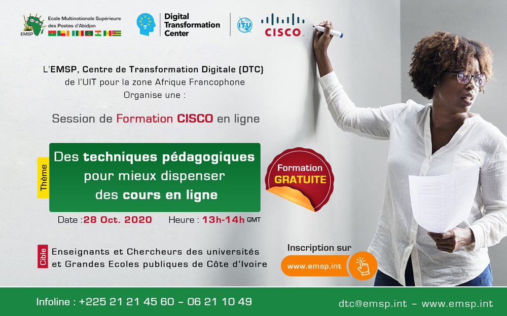 Formation CISCO en ligne pour les formateurs des universités et polytechniques de Côte d'Ivoire