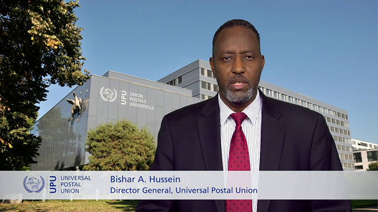 Bishar Hussein à l'occasion de la journée mondiale de la Poste